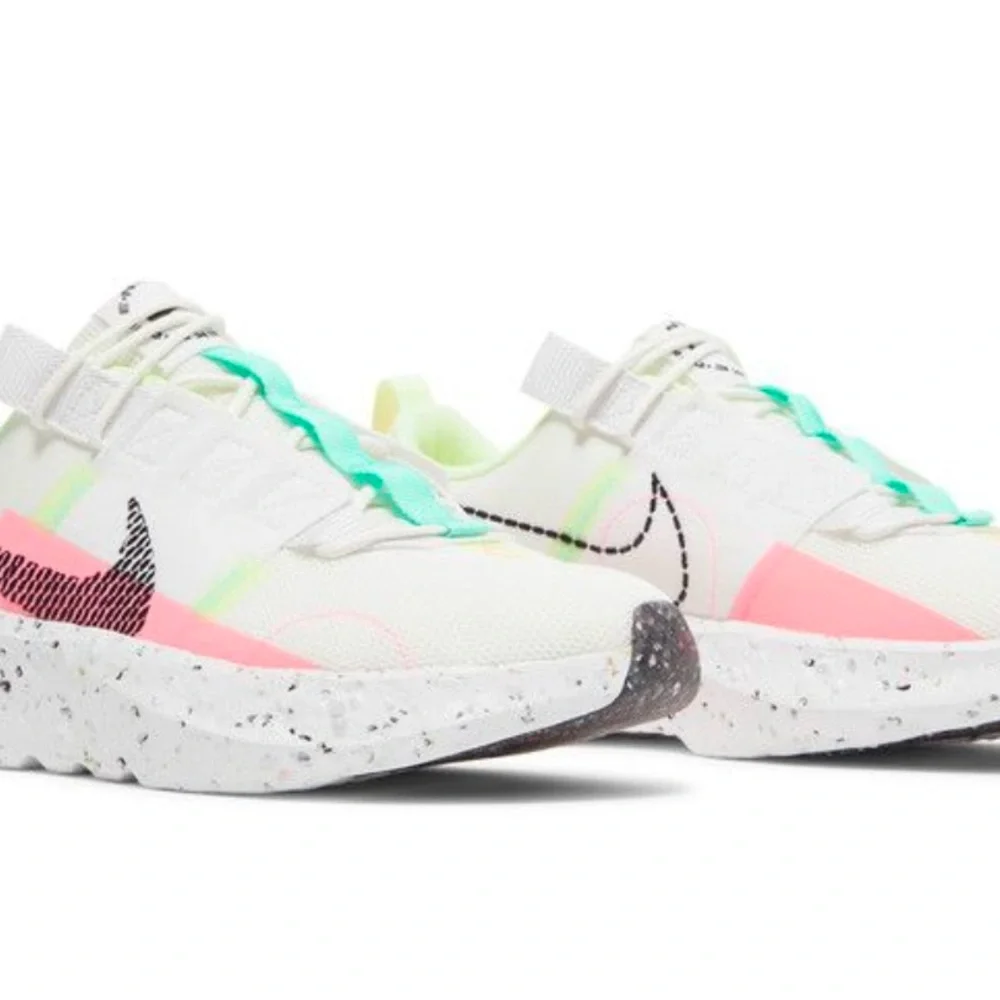 Nike Women's White Pink Teal Neon Athletic Sneakers